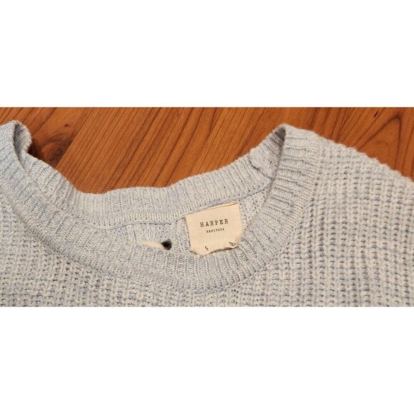 Harper Heritage Cable Knit Open Tie Back Sweater Sz S - Picture 2 of 11